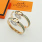 HEM51 New arrive gold silver fashion Cuff bangle for woman men beautiful gift to choose gift