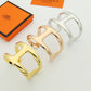 HEM50 New arrive gold silver fashion Cuff bangle for woman men beautiful gift to choose gift