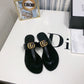 GG136 Hot sale fashion brand G slippers shoes for woman with packaging