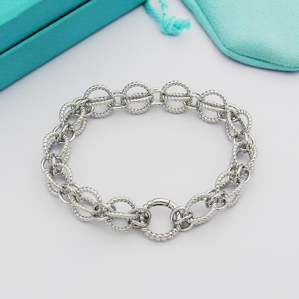 TEM01 Bracelets for women  Bangles men charm bracelet Couple Jewelry