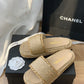 CS23  Hot sale fashion brand CC slippers shoes for woman with packaging