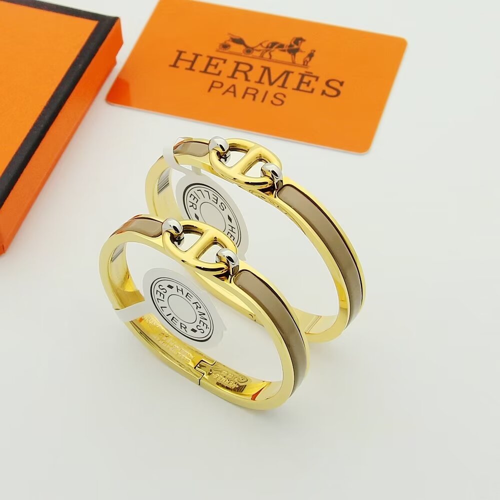 HEM51 New arrive gold silver fashion Cuff bangle for woman men beautiful gift to choose gift