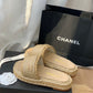 CS23  Hot sale fashion brand CC slippers shoes for woman with packaging