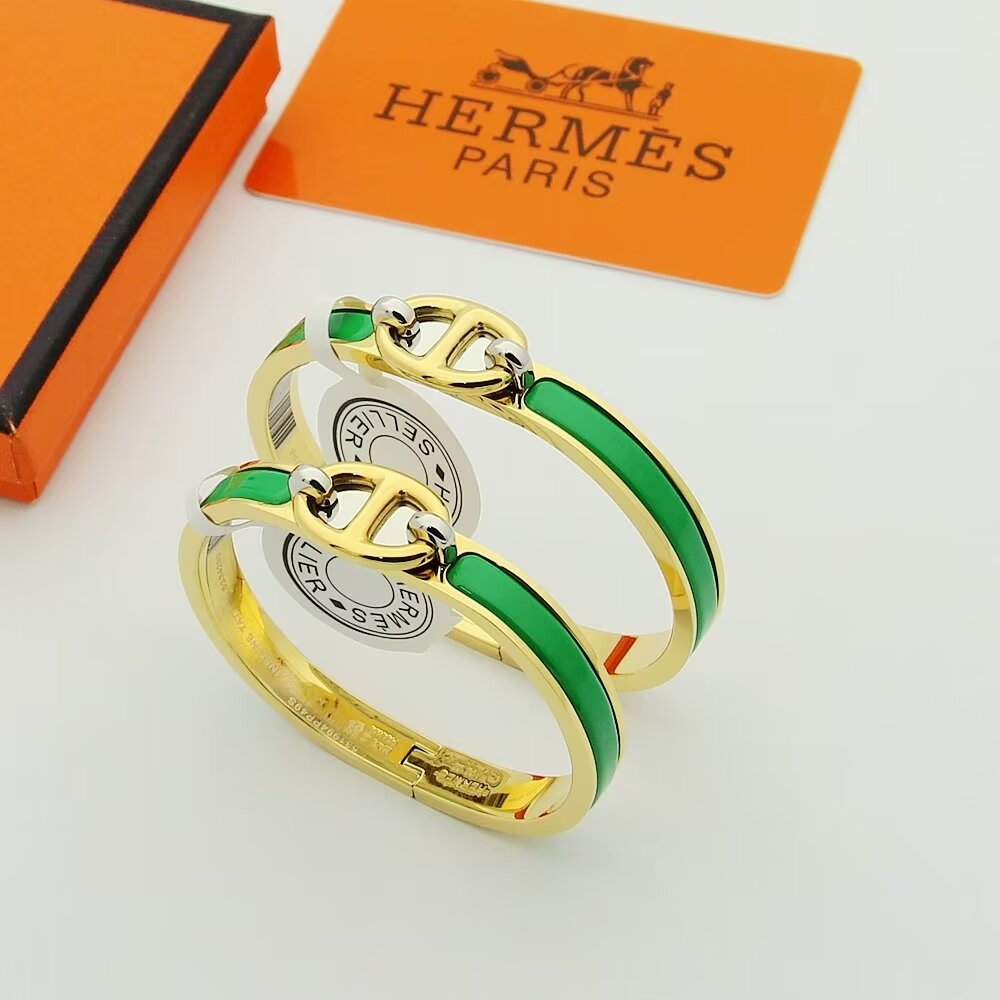 HEM51 New arrive gold silver fashion Cuff bangle for woman men beautiful gift to choose gift