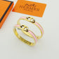 HEM51 New arrive gold silver fashion Cuff bangle for woman men beautiful gift to choose gift