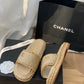 CS23  Hot sale fashion brand CC slippers shoes for woman with packaging