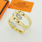 HEM51 New arrive gold silver fashion Cuff bangle for woman men beautiful gift to choose gift