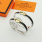 HEM51 New arrive gold silver fashion Cuff bangle for woman men beautiful gift to choose gift