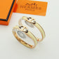 HEM51 New arrive gold silver fashion Cuff bangle for woman men beautiful gift to choose gift