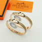 HEM51 New arrive gold silver fashion Cuff bangle for woman men beautiful gift to choose gift