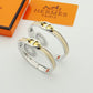 HEM51 New arrive gold silver fashion Cuff bangle for woman men beautiful gift to choose gift