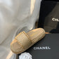 CS23  Hot sale fashion brand CC slippers shoes for woman with packaging