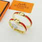 HEM51 New arrive gold silver fashion Cuff bangle for woman men beautiful gift to choose gift