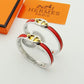 HEM51 New arrive gold silver fashion Cuff bangle for woman men beautiful gift to choose gift