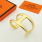 HEM50 New arrive gold silver fashion Cuff bangle for woman men beautiful gift to choose gift