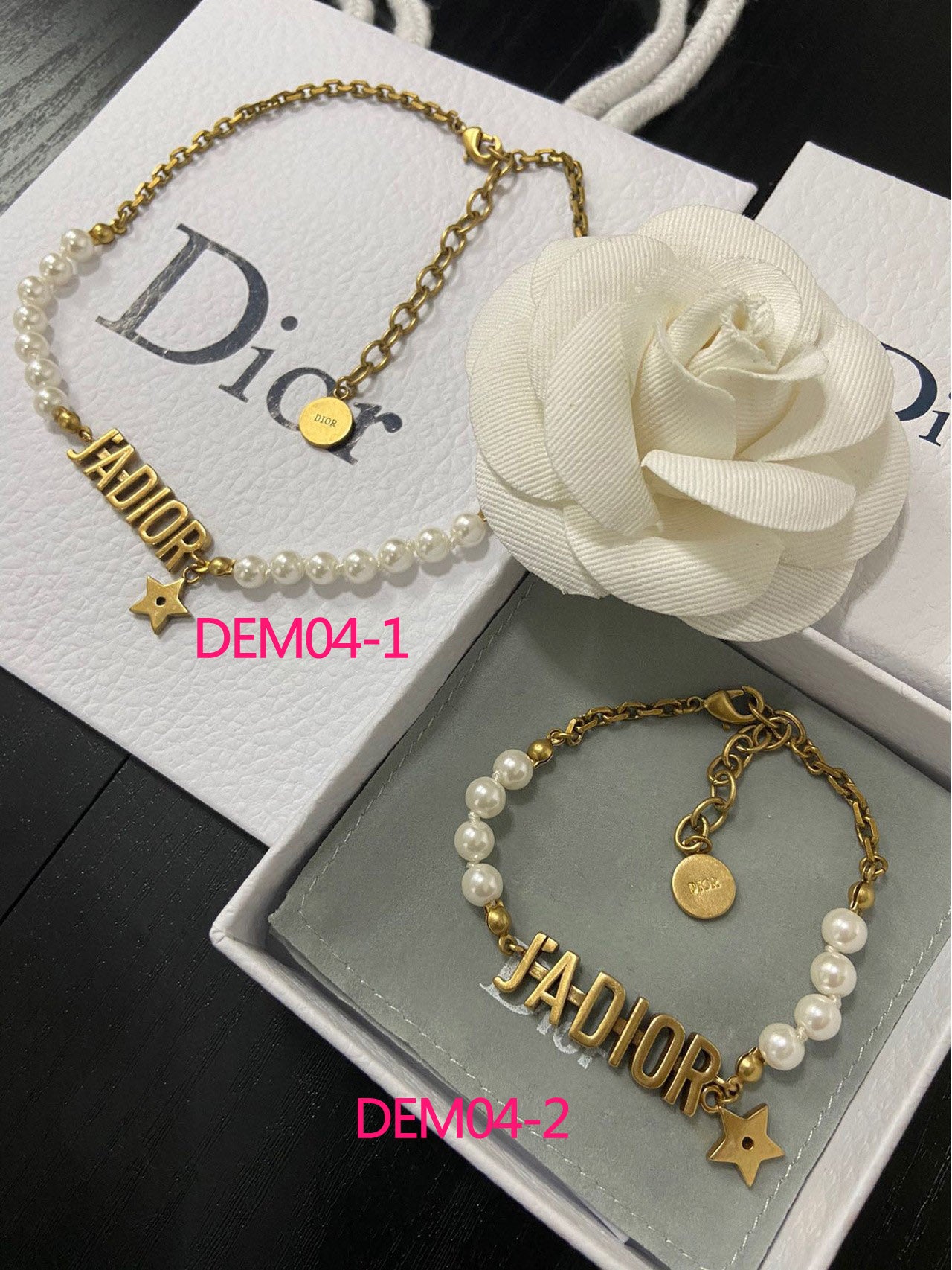 DEM04  New arrive fashion gold color necklace and bracelet for woman beautiful jewelry to choose gift