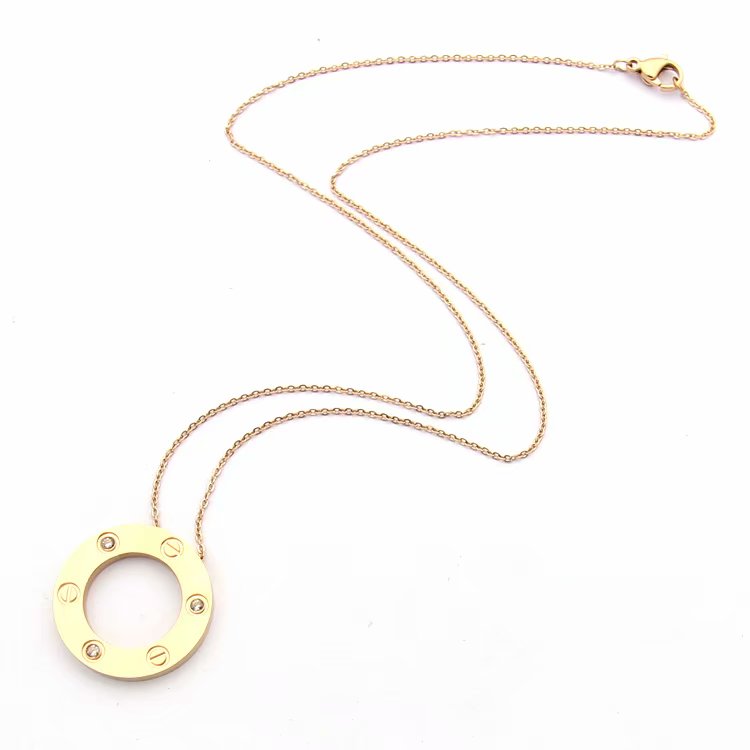 CNN06 Titanium steel Hot sale fashion Necklace  for woman size jewelry for woman gift for old customer link