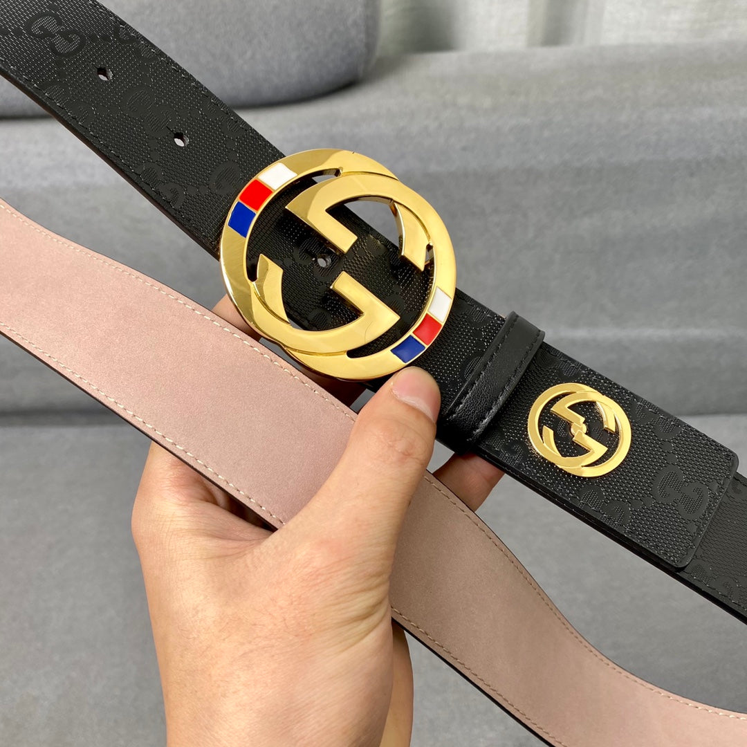 GEM08 wide 4.0cm new arrive fashion belt waistband for Men gift to choose