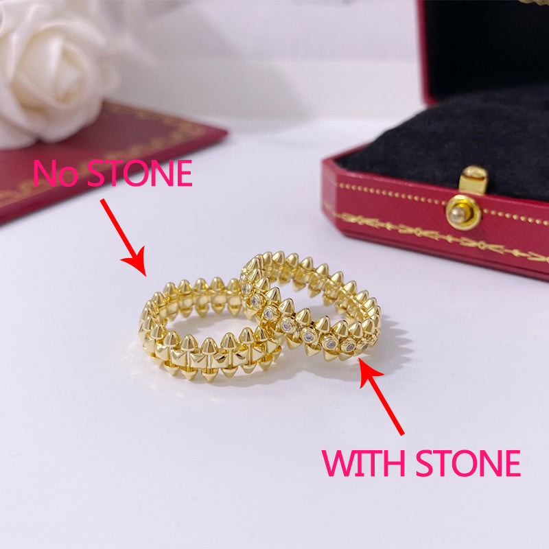 CREM08 New arrive fashion gold color rings for woman beautiful jewelry to choose gift