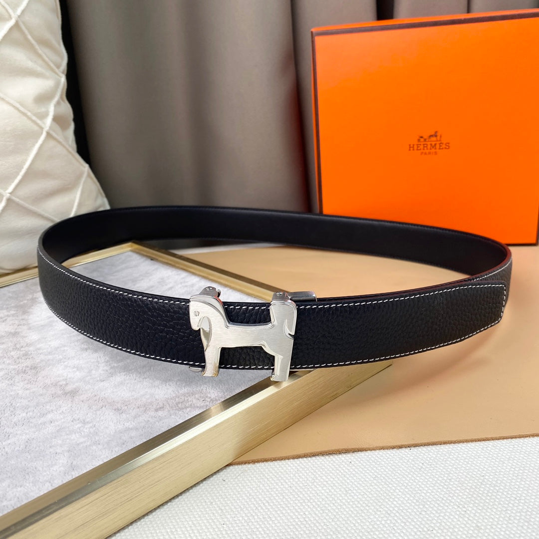 HEM39  wide 3.5cm new arrive fashion gold and silver color belt waistband for Men gift to choose