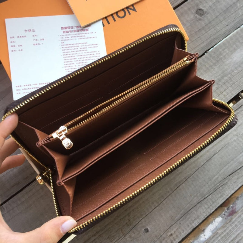 LB82  Hot sale fashion  Genuine Leather wallet for woman and men gift