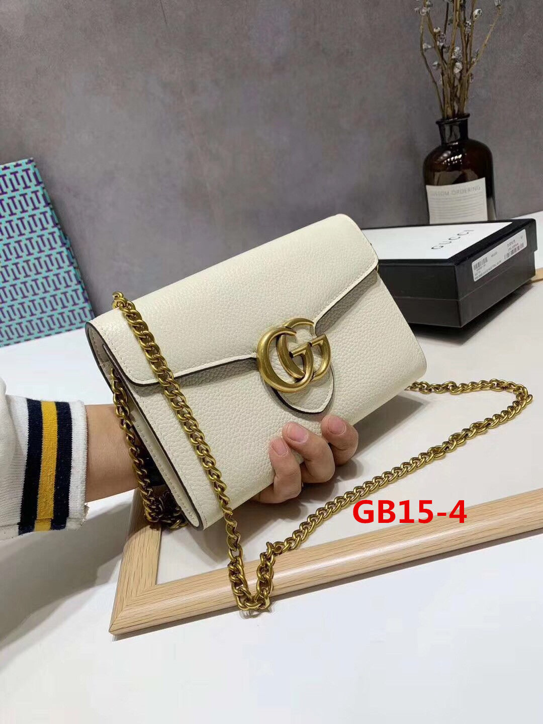 GB15 New Fashion Women Beautiful PU Bag colours chain Shoulder bag Mobile phone package