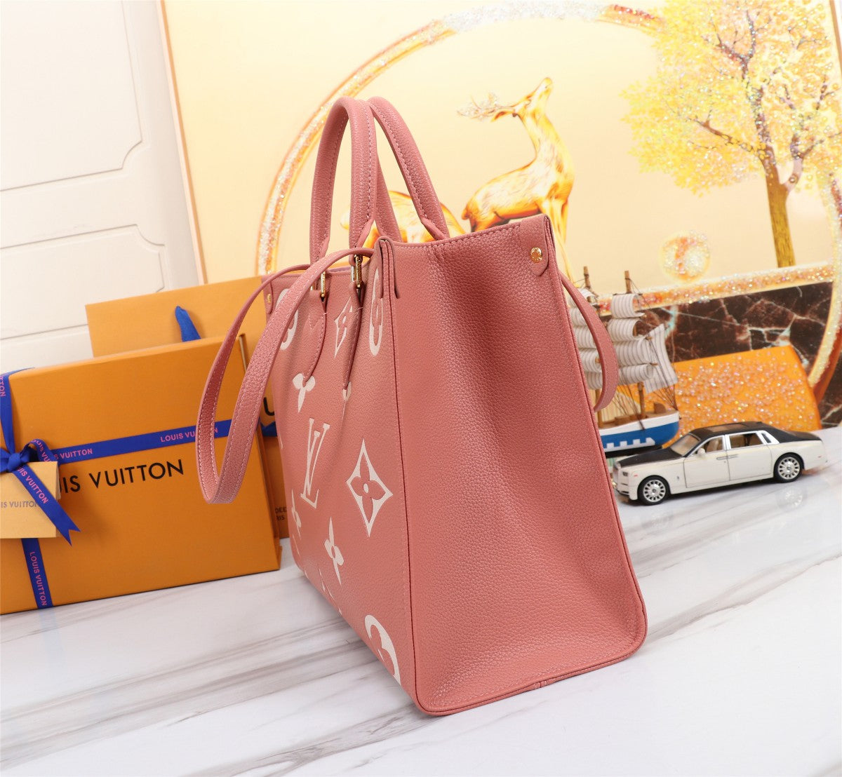 LEM99 New arrive fashion pink color  bag for woman beautiful gift to choose gift size to choose 34cm