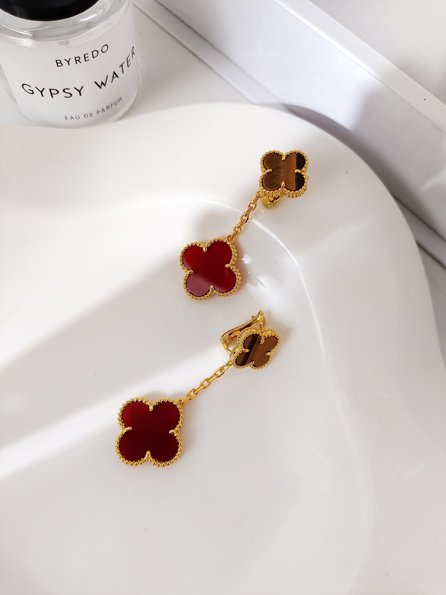 FY81  New arrive Fashion Design red color Stud Earring Charm For Women Gold  Earrings Jewelry