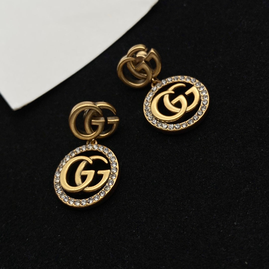 GEM09 New arrive fashion gold color long earring  for woman beautiful jewelry to choose gift