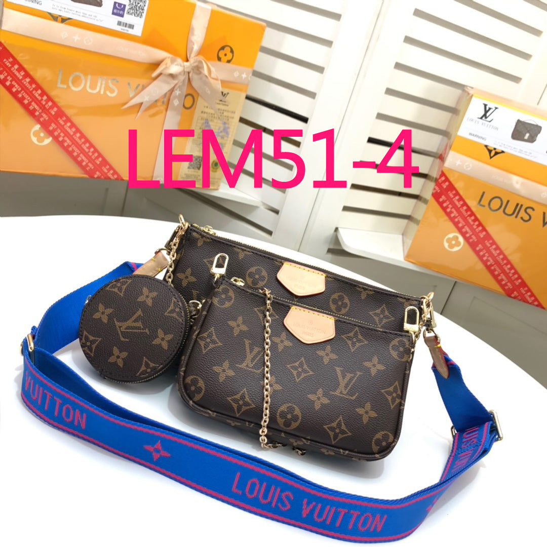 LEM51 New arrive fashion color 3pcs bag for woman beautiful gift to choose gift