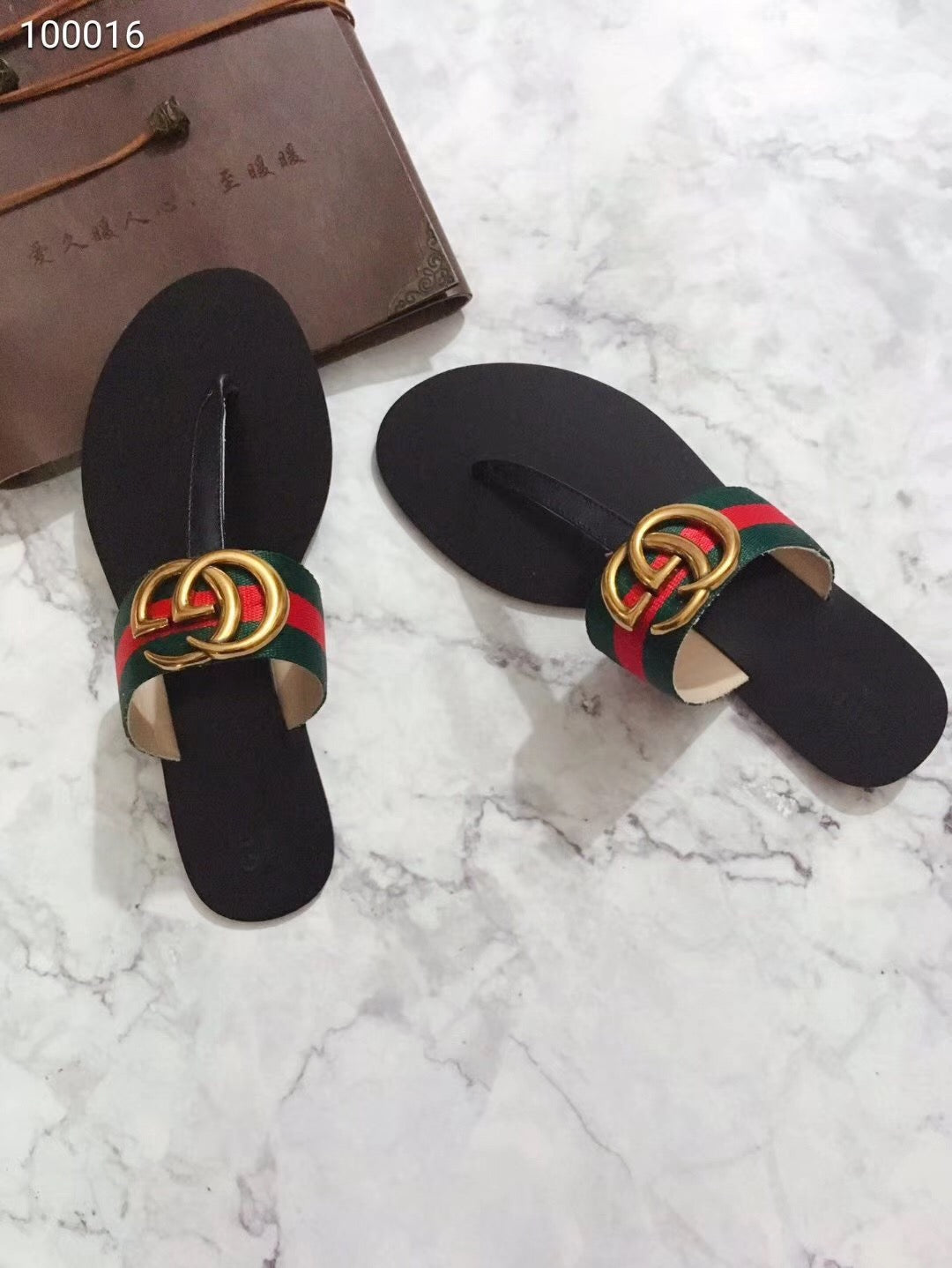 GUX20 Hot sale fashion  brand  sandals  for woman with packaging