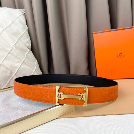 HEM40-2  wide 3.8cm new arrive fashion orange and blue color belt waistband for Men gift to choose