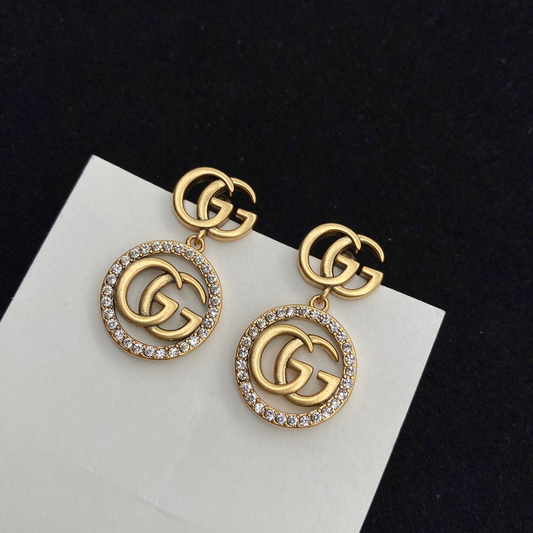 GEM09 New arrive fashion gold color long earring  for woman beautiful jewelry to choose gift