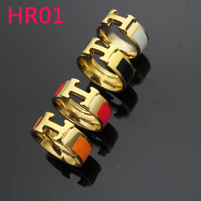 HR01 Titanium steel Hot sale new arrive fashion rings for woman jewelry gift to choose