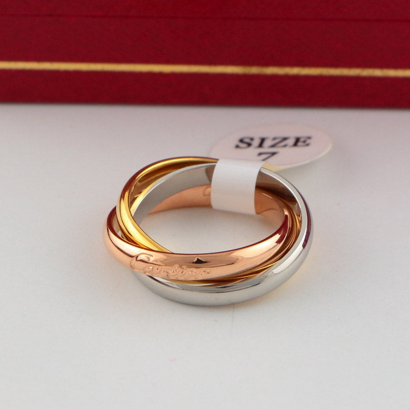 CR06 Hot sale Fashion  Stainless Steel Wedding Rings Bague Femme for woman gift