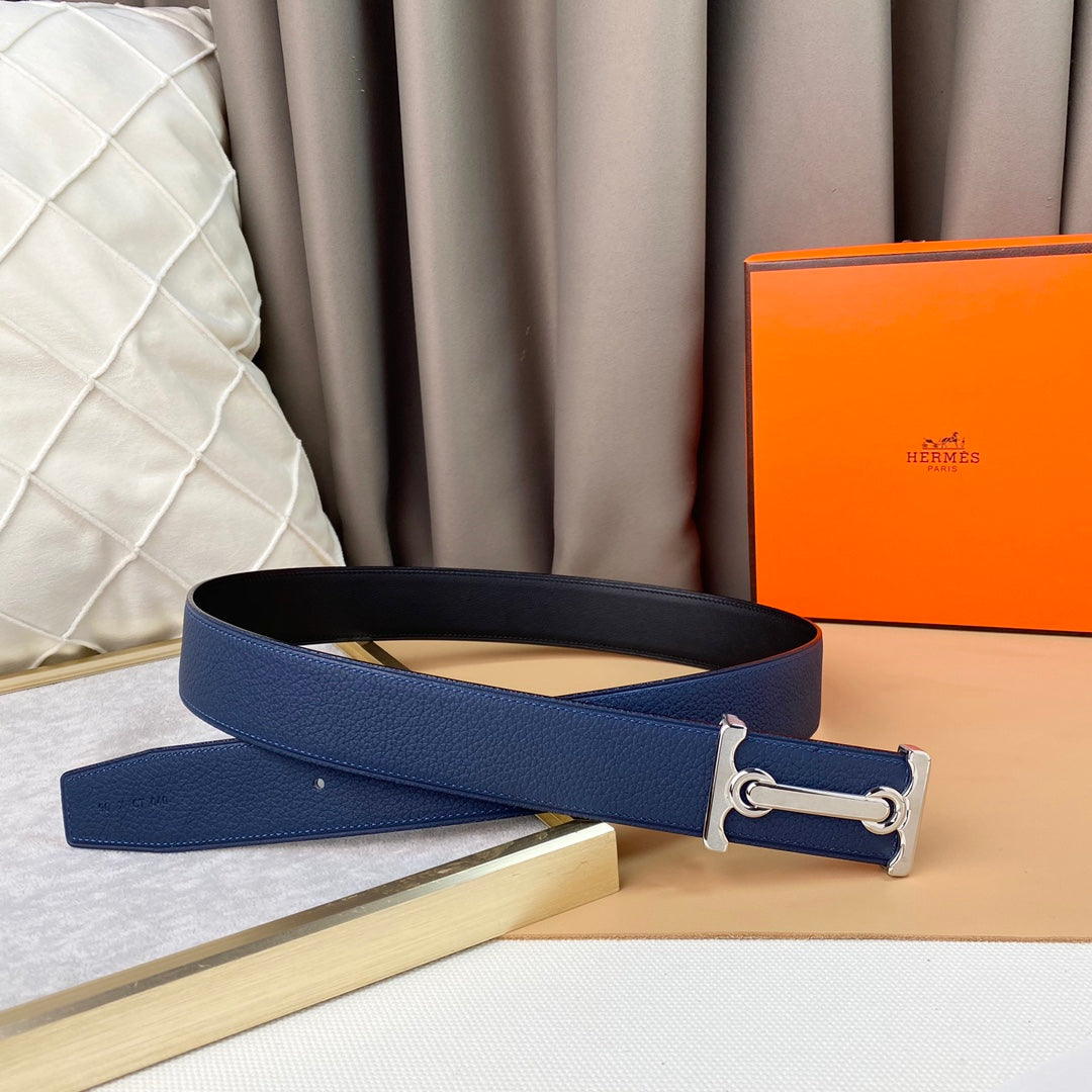 HEM40-2  wide 3.8cm new arrive fashion orange and blue color belt waistband for Men gift to choose