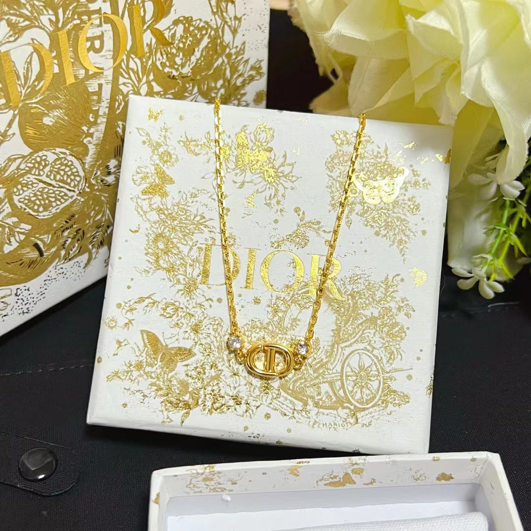 DEM59 New arrive fashion gold color necklace for woman beautiful jewelry to choose gift