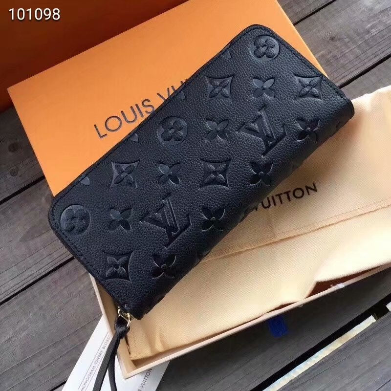 LW14 4 color  Hot sale fashion Genuine Leather wallet for woman and men gift