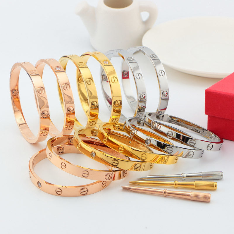 Bracelets for women rose gold/silver/gold Screwdriver Bangles men charm screw bracelet Couple Jewelry with original bag