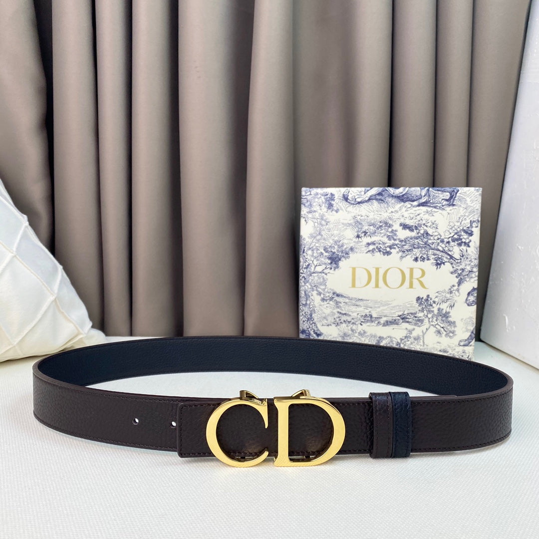 DEM125 wide 3.5cm new arrive fashion gold and silver color belt waistband for Men 3 color gift to choose