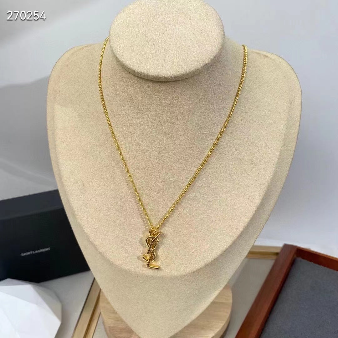 SYEM02 new arrive Hot sale fashion gold color necklacefor woman size jewelry  for woman gift