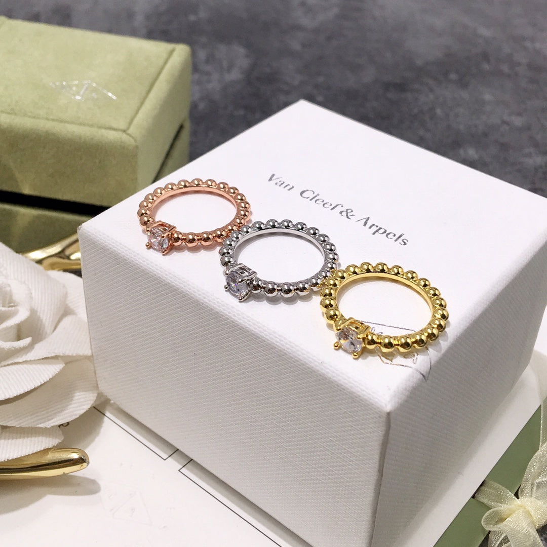 FY69 New Fashion 3 color rings for Women Charm  Couples gift