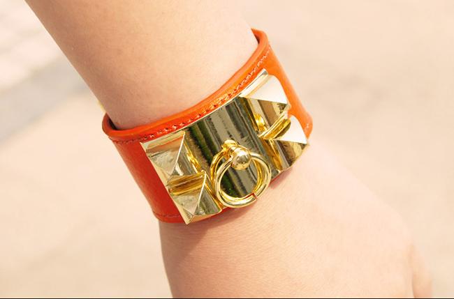 HB18 38MM wide Hot sale new arrive Genuine Leather fashion bracelet&bangle for woman jewelry gift about  22CM long