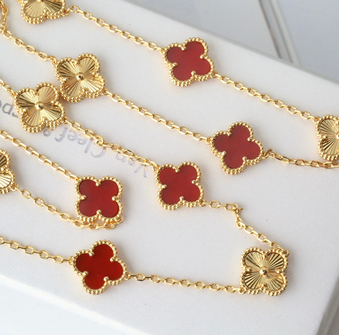 FY73 New arrive Fashion Design lone necklace 20 flower For Women Gold Jewelry