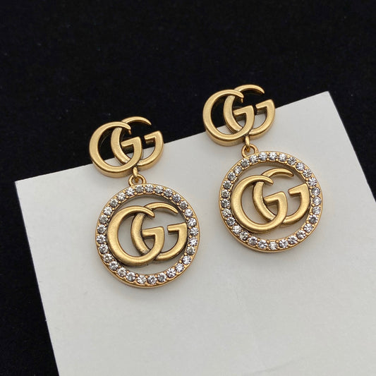 GEM09 New arrive fashion gold color long earring  for woman beautiful jewelry to choose gift