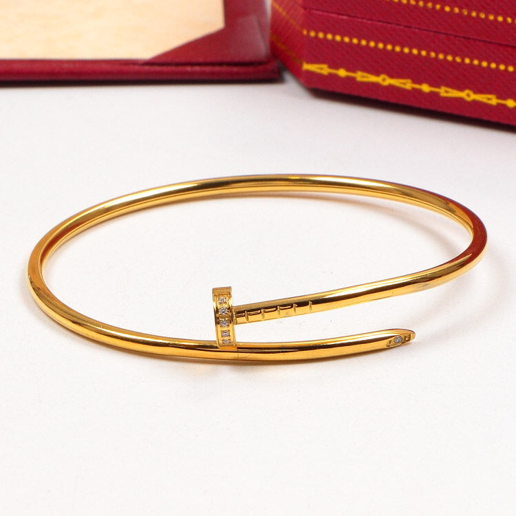 CB01 New Fashion brand Gold/silver/rose bracelet bangle beautiful for Women Couples Cubic Zirconia gift to choose