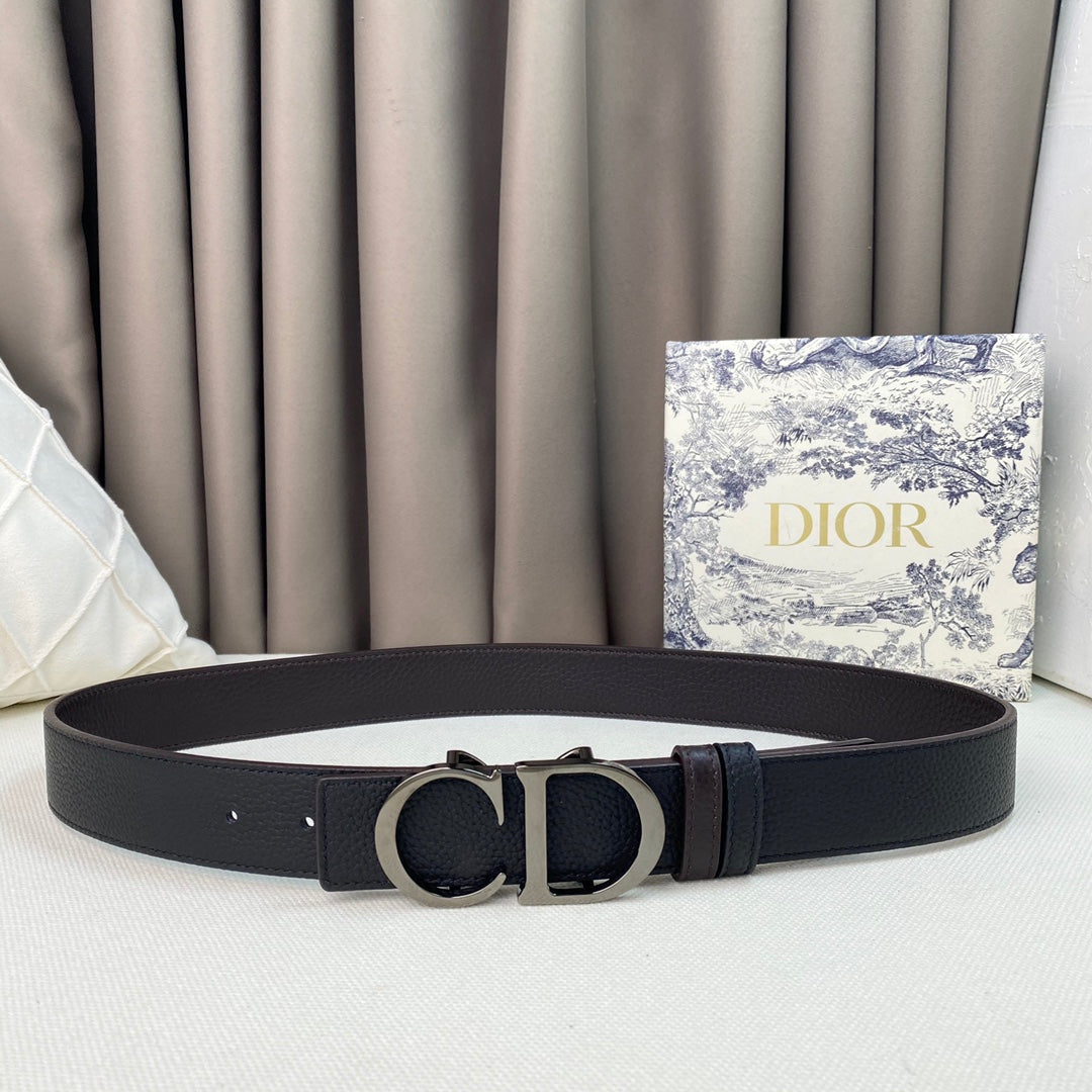 DEM125 wide 3.5cm new arrive fashion gold and silver color belt waistband for Men 3 color gift to choose