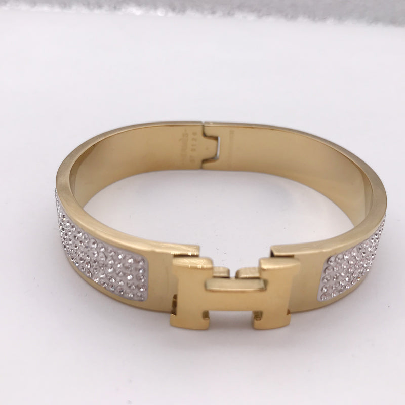 B16 Hot sale new arrive fashion bracelet&bangle full diamond for woman jewelry gift to choose with dust bag about 17cm perimeter