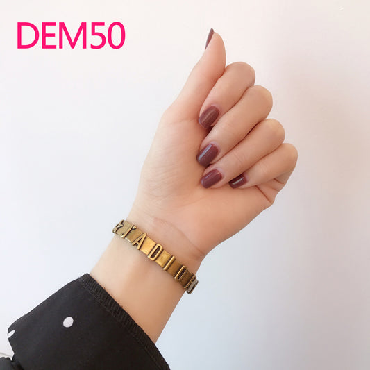 DEM50 New arrive fashion gold color bracelets for woman beautiful jewelry to choose gift