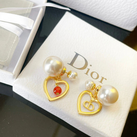 DEM27 New arrive fashion gold color white earring  for woman jewelry beautiful jewelry to choose gift no with box